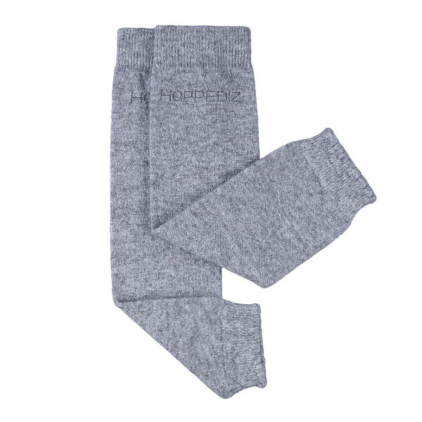 Hoppediz Uni grau melange Babystulpen von 0-ca.3 Jahre ca. 45% Merino-Wolle ca. 30% Modal