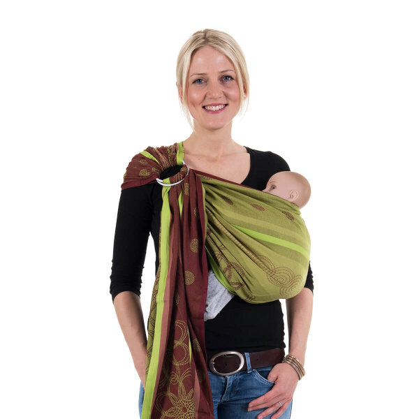 Hoppediz Ring-Sling Marrakesch kiwi braun/kiwi Marrakesch kiwi