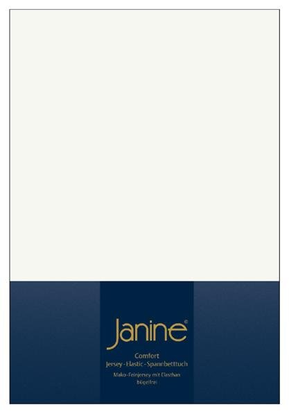 Janine Elastic-Jersey, 95% Baumwolle, 5% Elasthan Spannbettlaken TO SpB.200x200 1 teilig  TOPPER 5001-09-377 ecru