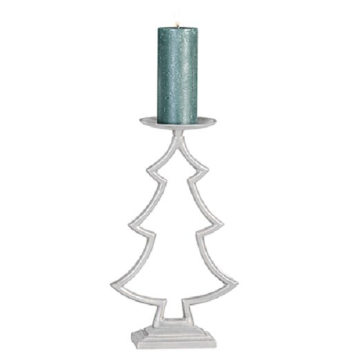 Casablanca Leuchter Tree Alu,antik-silber H.50cm (BxHxT) 50 x 27 x  cm