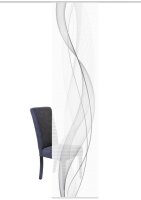 Vision S Schiebevorhang Digitaldruck Bambus-Optik Heights 260 x 60 cm Grau