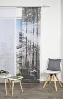 Vision S Schiebevorhang Digitaldruck Bambus-Optik Floresta Rechts 260 x 60 cm Grau