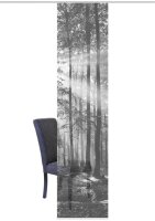 Vision S Schiebevorhang Digitaldruck Bambus-Optik Floresta Rechts 260 x 60 cm Grau