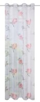 Home Wohnideen Ösenschal Voile Druck Rose 245 x 140...