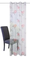 Home Wohnideen Ösenschal Voile Druck Rose 245 x 140 cm Rose