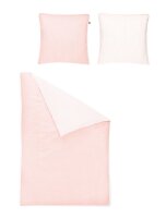 Irisette Mako-Satin Bettwäsche Set uni Linea 8021 rose 155 x 220 cm + 1 x Kissenbezug 80 x 80 cm