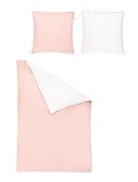 Irisette Mako-Satin Bettwäsche Set uni Varia 8730 rose 135 x 200 cm + 1 x Kissenbezug 80 x 80 cm