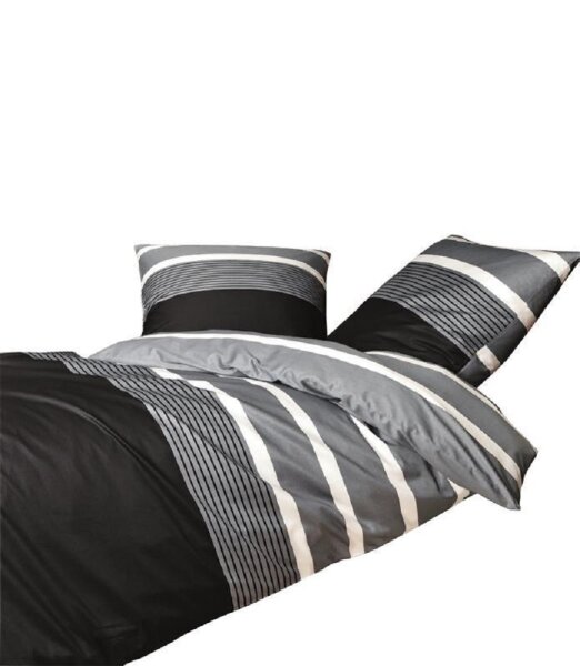 Janine Design Feinbiber Bettwäsche Davos 65030 silber 135x200 cm + 80x80 cm