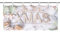 Home Wohnideen Cafehaus Aus Voile - Digital Bedruckt Xmas 052912-4001 Braun 45 X 120 cm