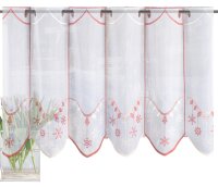 Home Wohnideen Weihnachtscafehaus Aus Transparenten Voile Adriane 013506-0701 Rot 80 X 40 cm