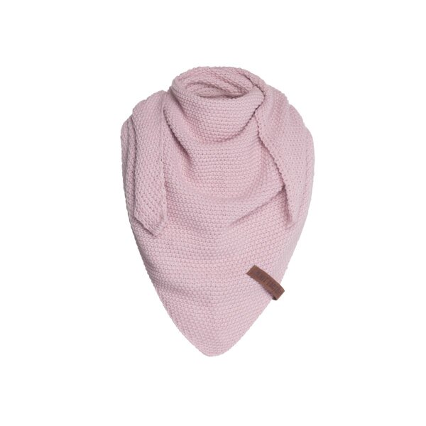 Knit Factory Coco DreiecksSchal 140x60 cm Glatt Rosa