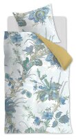 Oilily Mako-Satin Bettwäsche Bering Sea Blue 155X220 155 x 220 cm + 1x 80 x 80 cm 1 Bettbezug, 1 Kissenbezug Blau