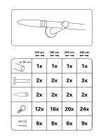 Gardinia Omega 1-Lauf Ø 16 mm edelstahl-optik gebürstet 120 cm