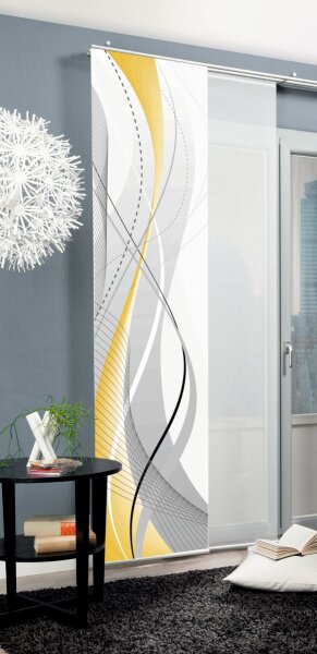 Home Wohnideen Schiebevorhang Dekostoff Digitaldruck Carlisle 087152-0766 H x B 245 x 60 cm Gelb