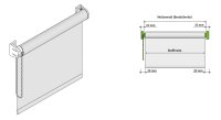 Erfal Klemmfix Rollo Verdunklungsrollo lichtdurchlässig ohne bohren für Fenster