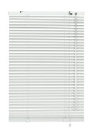 Gardinia Aluminium-Jalousie 25 mm weiß 120 x 130 cm