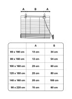 Gardinia Bambus-Rollo natur 140 x 160 cm