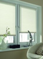 Gardinia EASYFIX Rollo Dekor 103 Streifen weiß/beige 120 x 150 cm