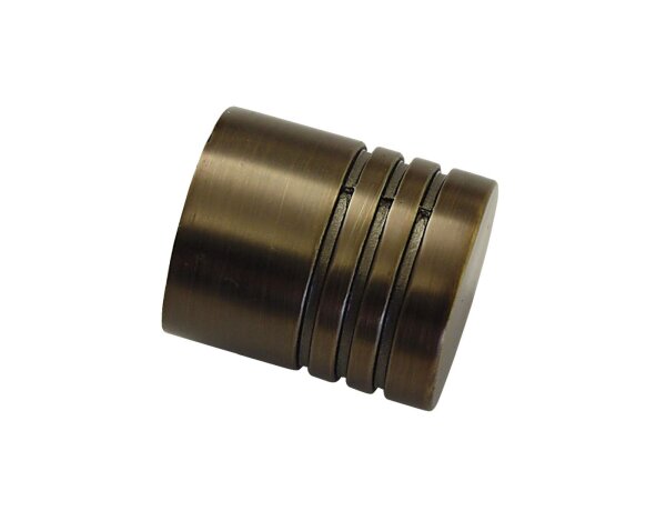 Gardinia Endstück Zylinder für Ø 20 mm bronze cm