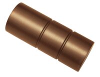 Gardinia Endstück Zylinder für Ø 25 mm bronze cm