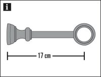 Gardinia Träger geschlossen für Ø 28 mm...