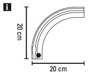 Gardinia Rundbogen für Aluminium-Vorhangschiene...