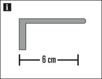 Gardinia Träger aluminium 6 cm