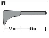 Gardinia Universal Träger 1- und 2-Lauf für Ø 20 mm schwarz 15 cm