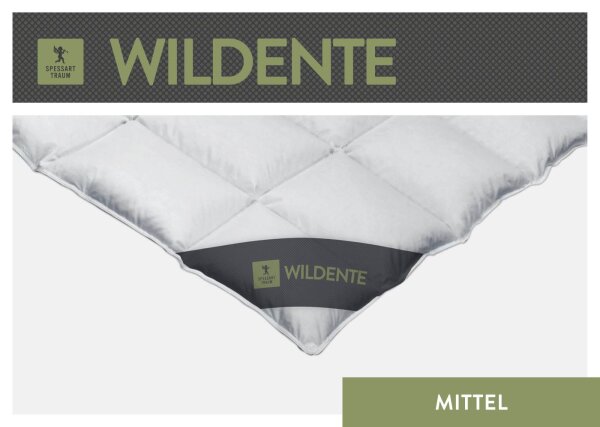 Spessarttraum Bettdecke Daunendecke Wildente 135 x 200 cm Medium