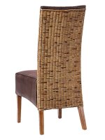 Soma Rattanstuhl Polsterstuhl Esszimmerstuhl Antonio prairie braun - grau oder schwarz (BxHxL) 47 x 105 x 58 cm cognac