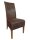 Soma Rattanstuhl Polsterstuhl Esszimmerstuhl Antonio prairie braun - grau oder schwarz (BxHxL) 47 x 105 x 58 cm cognac