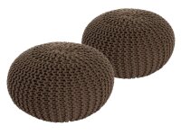 Soma Sitzhocker Pouf Hocker SET 2 Stück...