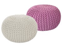 Soma Sitzhocker Pouf Hocker SET 2 Stück...