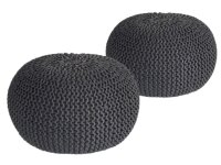 Soma Sitzhocker Pouf Hocker SET 2 Stück...