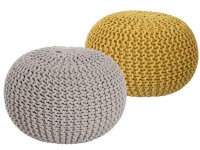 Soma Sitzhocker Pouf Hocker SET 2 Stück...