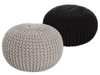 Soma Sitzhocker Pouf Hocker SET 2 Stück...