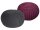 Soma Sitzhocker Pouf Hocker SET 2 Stück Grobstrick-Optik Ø 55 cm, H 37 cm (BxHxL) 55 x 37 x 55 cm grau & bordeux