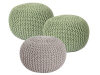 Soma Sitzhocker Pouf Hocker SET 3 Stück...