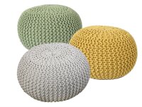 Soma Sitzhocker Pouf Hocker SET 3 Stück...