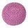 Soma Pouf Ø 55 cm Strickhocker Sitzpouf Sitzpuff Grobstrick-Optik extrahoch Höhe 37 cm (BxHxL) 55 x 37 x 55 cm pink