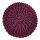 Soma Pouf Ø 55 cm Strickhocker Sitzpouf Sitzpuff Grobstrick-Optik extrahoch Höhe 37 cm (BxHxL) 55 x 37 x 55 cm bordeaux