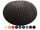 Soma PREMIUM Pouf Sitzpouf Strickhocker Strickpuff Ø 55 cm Innen & Außen waschbar brillante Farben! (BxHxL) 55 x 37 x 55 cm braun - mocca