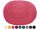 Soma PREMIUM Pouf Sitzpouf Strickhocker Strickpuff Ø 55 cm Innen & Außen waschbar brillante Farben! (BxHxL) 55 x 37 x 55 cm pink - rosebloom