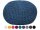 Soma PREMIUM Pouf Sitzpouf Strickhocker Strickpuff Ø 55 cm Innen & Außen waschbar brillante Farben! (BxHxL) 55 x 37 x 55 cm blau - mallard blue