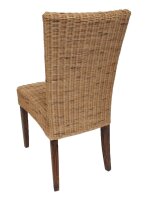 Soma Esszimmer Stuhl Rattanstuhl Cardine mit/ohne Sitzkissen braun oder weiß (BxHxL) 48 x 98 x 60 cm cabana ohne Sitzkissen