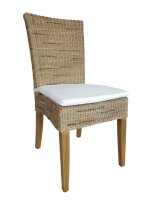 Soma Esszimmer Stühle Rattanstühle Set Cardine 4 Stück mit/ohne Sitzkissen (BxHxL) 48 x 98 x 60 cm cappuccino mit Sitzkissen