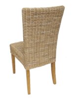 Soma Esszimmer Stühle Rattanstühle Set Cardine 4 Stück mit/ohne Sitzkissen (BxHxL) 48 x 98 x 60 cm cappuccino mit Sitzkissen