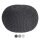 Soma Strickhocker Pouf Ø 45 cm Sitzpouf Sitzpuff Grobstrick-Optik Pouf Strick Bodenkissen Höhe 30 cm (BxHxL) 45 x 30 x 45 cm dunkelgrau - schiefer