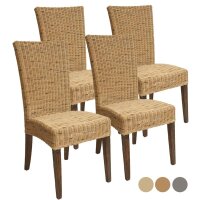 Soma Esszimmer Stühle Rattanstühle Set Cardine 4 Stück mit/ohne Sitzkissen (BxHxL) 48 x 98 x 60 cm cabana ohne Sitzkissen