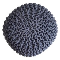 Soma Strickhocker Pouf Ø 45 cm Sitzpouf Sitzpuff...